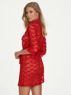 Fredericks Of Hollywood Margarita Floral Lace Robe
