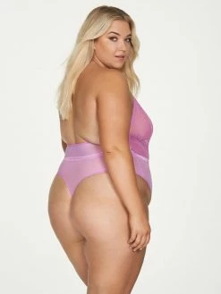 Fredericks Of Hollywood Saffron Floral Lace Teddy Lingerie