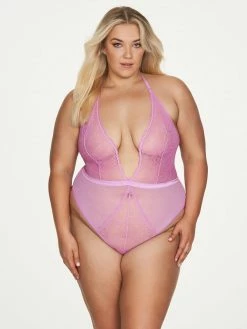 Fredericks Of Hollywood Saffron Floral Lace Teddy Lingerie