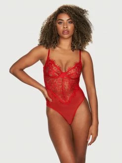 Fredericks Of Hollywood India Lily Lace Teddy