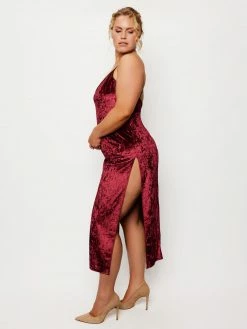 Fredericks Of Hollywood Plus Size Chelsey Velvet Gown