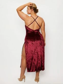 Fredericks Of Hollywood Plus Size Chelsey Velvet Gown