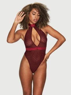 Fredericks Of Hollywood Pandora High Neck Teddy Lingerie