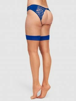 Fredericks Of Hollywood Two Tone Thigh High Stockings Plus Size