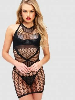 Fredericks Of Hollywood Cace Bodystocking Lingerie