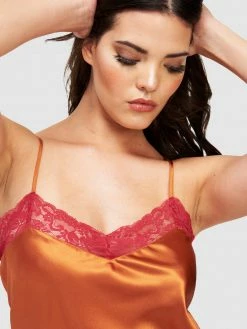 Fredericks Of Hollywood Aspen Mae Satin And Lace Chemise 6 Fredericks Of Hollywood Aspen Mae Satin And Lace Chemise