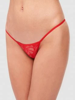 Fredericks Of Hollywood Panties Hollywood Exxtreme Tuxedo Lace Mini G-String