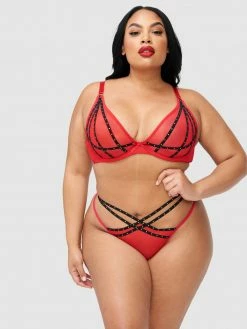 Fredericks Of Hollywood Rozlyn Mesh And Stud Micro Thong 6 Fredericks Of Hollywood Rozlyn Mesh And Stud Micro Thong