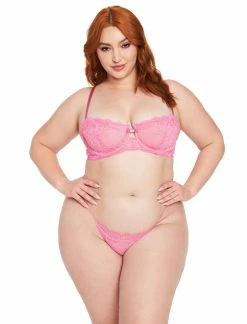 Fredericks Of Hollywood Cindy Lace Full Figure Balconette Underwire Bra