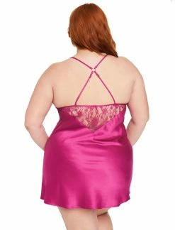 Fredericks Of Hollywood Erina Satin And Lace Babydoll Lingerie