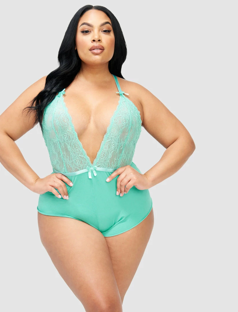 Fredericks Of Hollywood Lingerie Shea Plunge Neck Lace Teddy 3 Fredericks Of Hollywood Lingerie Shea Plunge Neck Lace Teddy